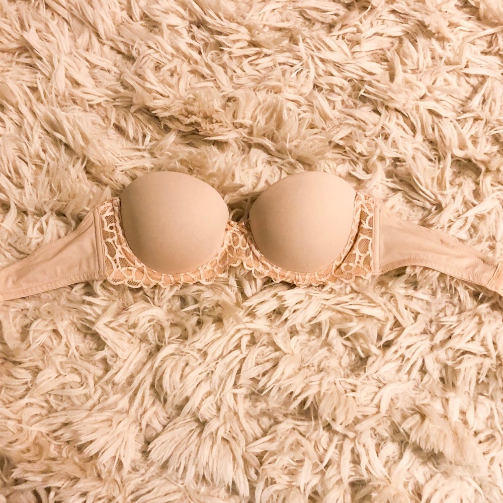 Nude Push-up Strapless Bra
